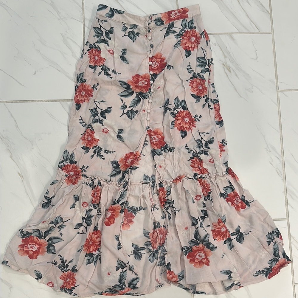 American Eagle Outfitters Pink Maxi Trumpet Skirt